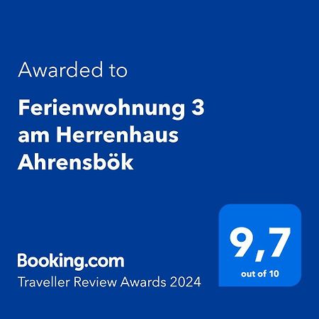 Ferienwohnung 3 Am Herrenhaus Ahrensboek Ahrensbok Ngoại thất bức ảnh
